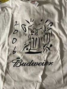 Budweiser 2006 Men’s XL Promo T Shirt Size New In Bags - Picture 1 of 6