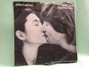 JOHN LENNON...JUST LIKE STARTING OVER...7" SINGLE...1980....VG+ CON - Picture 1 of 1