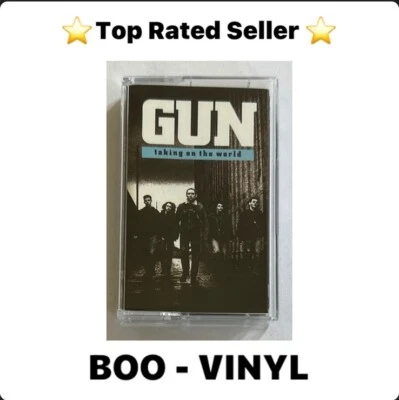 GUN-Taking On The World Cassette Tape 1989 Hard Rock Ex / M Condition - Image 1 of 4