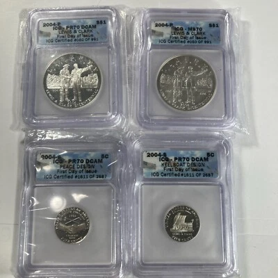 2004 Lewis +Clark Silver Coins Special  First Day Of Issue - Image 1 of 4