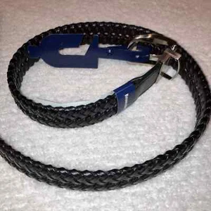 Cinturón George, Talla 38, Negro/Marrón, Reversible, Trenzado, Nuevo. - Imagen 1 de 1