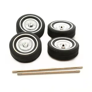 DDA 1:18 Scale Custom XP Falcon Standard Wheel White 4pack Model - Picture 1 of 1