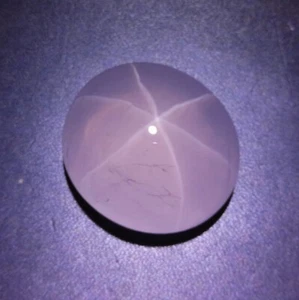 189.4 Ct 34.9x31.5x23.4 MM Natural Rose Quartz 6 Ray Star Oval Shape Cabochon, - Picture 1 of 24