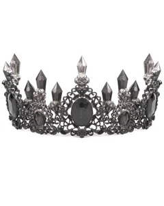 Devil Fashion Womens Gothic Ice Queen Crown Tiara - Bild 1 von 9