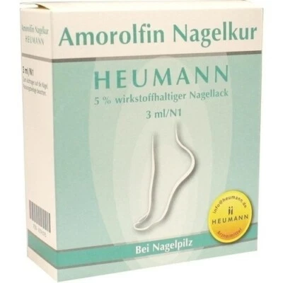 HEUMANN PHARMA GMBH & CO KG AMOROLFIN Nagelkur Heumann 5% wst.halt.Nagellack 3 ml PZN 09296195