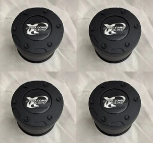 4 - PRO COMP 8425041 BLACK WHEEL CENTER CAP 4.25" DIA PUSH THRU S507-17 8425141 - Picture 1 of 4