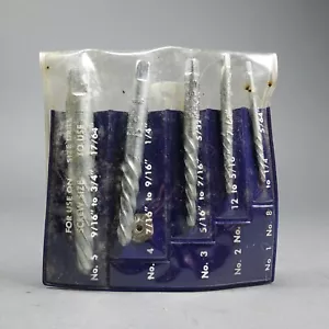 Vintage 5-Piece Screw Extractor Set by Defunct Stevens-Walden Inc. USA - Picture 1 of 4