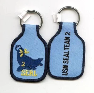 UNITED STATES NAVY (USN) SEAL TEAM TWO BESTICKTER SCHLÜSSELANHÄNGER - Bild 1 von 1