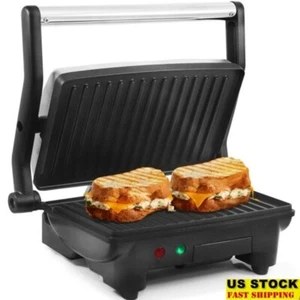 3 in 1 Panini Press Grill Indoor Kochen Antihaft Mehrzweck Kontakt Grill Neu - Bild 1 von 8
