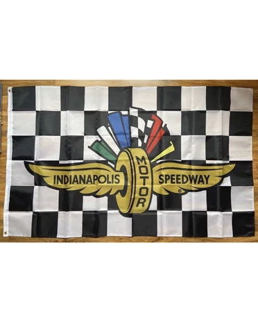 Indianapolis Motor Speedway 3x5 ft Checkered Flag 500 Indy Car Brickyard Banner Cover