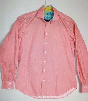 Camisa de vestir Georg Roth Los Angeles para hombre M naranja con botones 100 % algodón pavo Foto 1 de 4