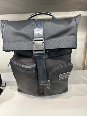 NUEVA Mochila Tumi Fremont CYPRESS Roll Top 19.0” Nylon Balístico - TODA NEGRA Foto 1 de 4