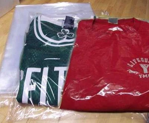 9x12-12x15-12x16 Poly T Shirt Clear Plastic Bags 2"-3" Flap25-50-100-200-300-500 - Picture 1 of 13