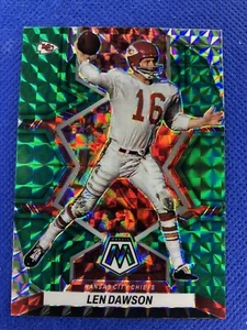2022 #237 Len Dawson Panini Mosaic Football Green-Red Mosaic Prizm - Imagen 1 de 2