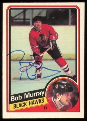 Bob Murray Autographed Signed 1984-85 O-Pee-Chee Card 41 Chicago Blackhawks - Image 1 of 2
