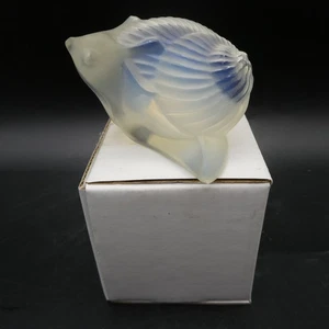 Lalique Opalescent Iridescent Blue Helix Snail Style 11755 Signed Perfect - Picture 1 of 7