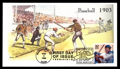 Mayfairstamps US FDC 1998 Washington D.C. Baseball First Day Cover aau_48927 - Image 1 of 2