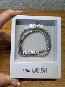 Pulsera Dear Heart Designs “I Am Enough” Fe Inspiración Joyería Regalo Nueva - Imagen 1 de 4