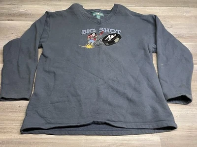 Vintage Big Dogs Sweatshirt Embroidered Big Shot Hockey Y2K Streetwear Size XL - Image 1 of 4