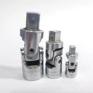 Lot of 3 Craftsman Universal Swivel Joints 1/2 4425 3/8 4435 1/4 4280 - Bild 1 von 4