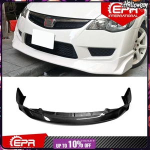 For Honda Civic FD2 Carbon Fiber JS-Style Front Bumper Lip Splitter Kits - Picture 1 of 11