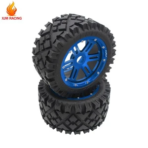 2PCS All Terrian Rear Tire Fit 170X80mm For 1/5 RC Buggy HPI BAJA RV KM 5B Wheel - Picture 1 of 42