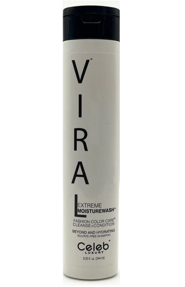 Celeb Luxury Viral Extreme MoistureWash Sulfate Free Shampoo 8.25 oz FREE SHIP - Image 1 of 1