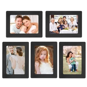 Picture Frame 3.5x5, 5 Pack Magnetic Photo Frames for Refrigerator, Magnetic ... - Picture 1 of 6
