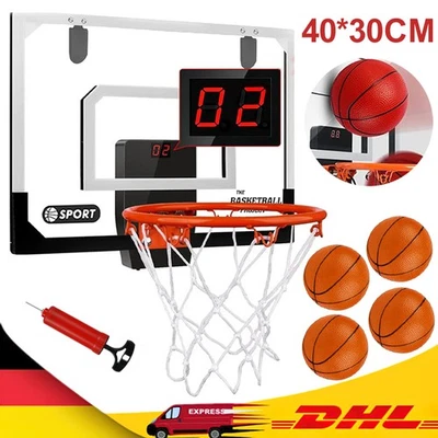 4Bällen Mini Basketballkorb Kinder Basketball Set Indoor-Basketballkorb mit Ball - Bild 1 von 4