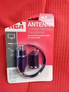 RCA Antenna Outdoor Matching Transformer Converts Flat Antenna Leads To Coaxial - Picture 1 of 2