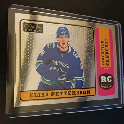 Elias Pettersson RC BGS 9.5: 2018-19 OPC Platinum Retro Rookie Gisto POP 3 - Image 1 of 3