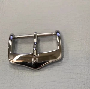 Original Hirsch Dornschließe Edelstahl silber 16 mm 18 mm 20 mm 22 mm Neu - Bild 1 von 8