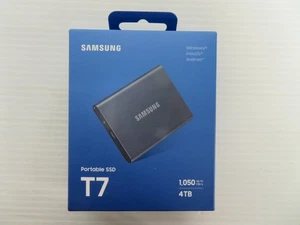 NEW Samsung T7 4TB Portable SSD Drive (Titan Gray) - Picture 1 of 11