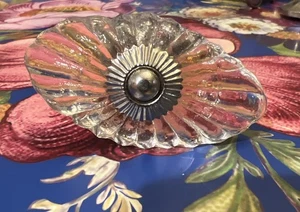 Shabby Chic Klarglas Knöpfe - Kommode Schubladenknauf Französisch Landhaus Boho - Bild 1 von 6