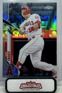 MIKE TROUT 2020 TOPPS CHROME REFRACTOR 1 ANGELS - Picture 1 of 3