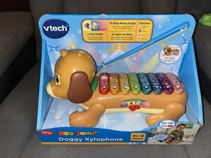 NEW Vtech Zoo Jamz Doggy Xylophone 3 Play Modes Teaches Music Note Pattern Song - Picture 1 of 9
