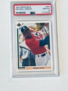 Michael Jordan Baseball RC 1991 Upper Deck SP1 PSA 10 - Rookie Card - White Sox - Picture 1 of 2