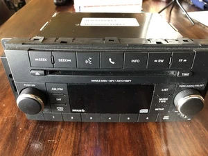 13-17 CHRYSLER DODGE JEEP AM FM XM Radio MP3 CD Player WITH AUX P05091197AE RES - Picture 1 of 5
