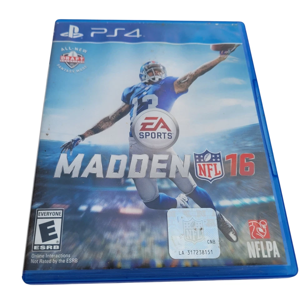 Madden 16 NFL Sony Playstation 4 PS4 Video Game 2015 Disc and Case - Image 1 of 4