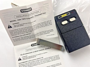Vintage Stanley 1094 Zweikanal Sender Garagentoröffner Fernbedienung Neu aus altem Lagerbestand - Bild 1 von 9