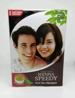 Champú tinte para cabello Henna Speedy marrón natural 30 ml ENVÍO GRATUITO Foto 1 de 3