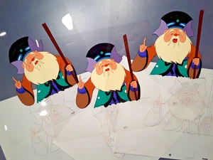 Rare LOTUS LANTERN  1999 Hand Painted Animation Cel,  Lot of 3 Great condition E - Picture 1 of 12
