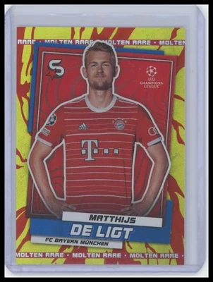2022-23 Topps UEFA Club Competitions Superstars #96 Matthijs de Ligt Molten Rare - Image 1 of 2