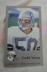 1988 Seattle Seahawks Police Card Fred Young - Bild 1 von 2
