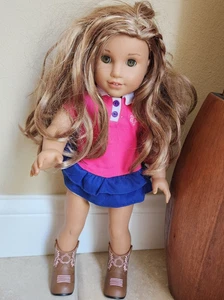 American Girl 2016 Puppe des Jahres Lea Clark/Green-Hazel Augen sanft geliebt - Bild 1 von 8