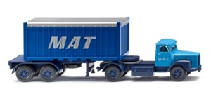 HO Scale Vehicles - 052604 - Container trailer truck 20' (Scania) "M.A.T." - Picture 1 of 1