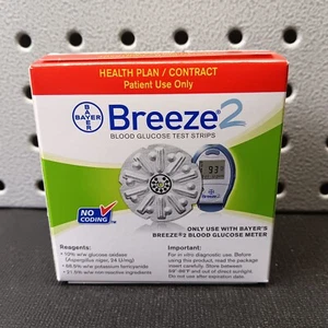 *Breeze 2 tiras reactivas de glucosa en sangre suministros para diabéticos 5 discos 50ct caducidad 2012/08 - Imagen 1 de 6