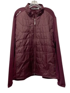 NWT Men's RLX Ralph Lauren Burgundy Performance Wool Hybrid Golf Jacket size XXL - Picture 1 of 9