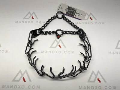 HS HERM. SPRENGER GERMANY Black Stainless Steel Prong Dog Training Col - Image 1 of 2