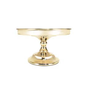 Gold Cake Stand,8 Inches Round Cupcake Stands Metal Party Dessert Display Stand - Picture 1 of 5